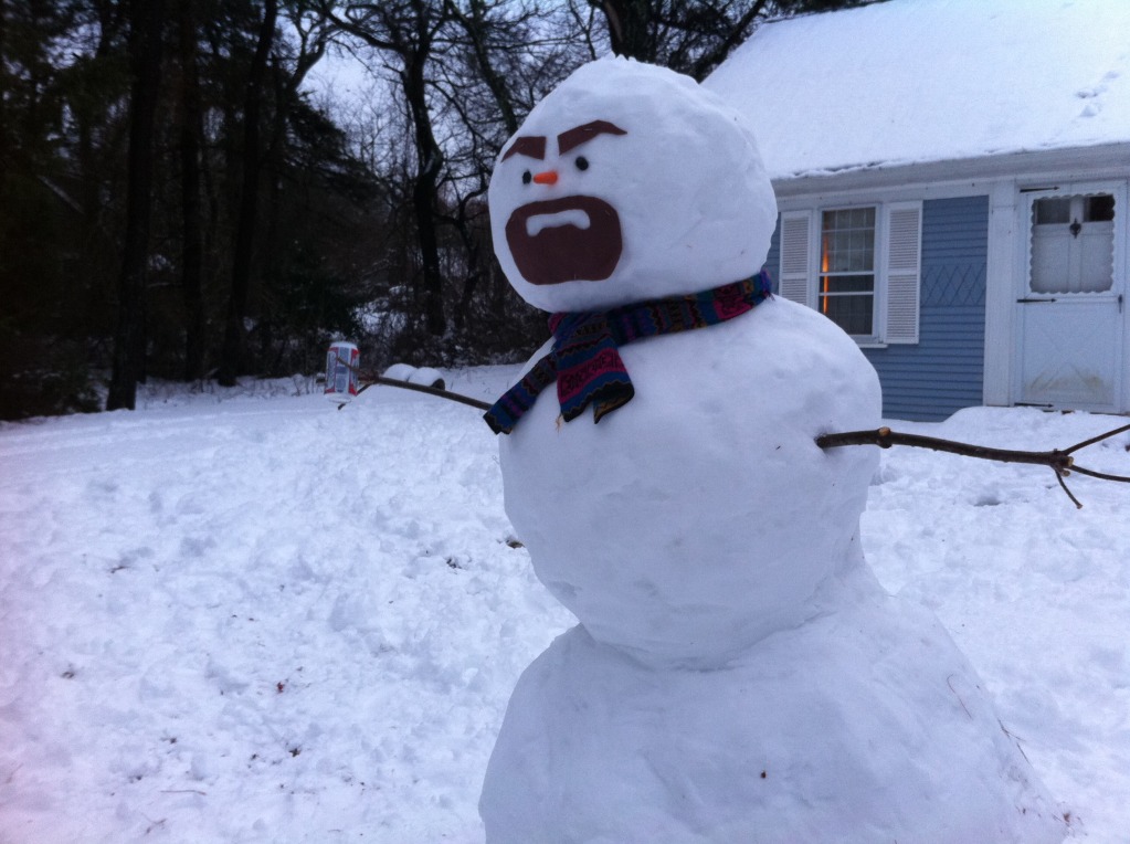 The Scary Snowman!  Shut Up I'm Talking